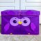 QUOKKA Toy Storage Box for Boys and Girls - 16x12x10 In Owl Toy Chest Organizer for Kids - | Collapsible | Handles | Flip-Top Lids | - Fabric Foldable Bin for Playroom - Nursery Room Organization